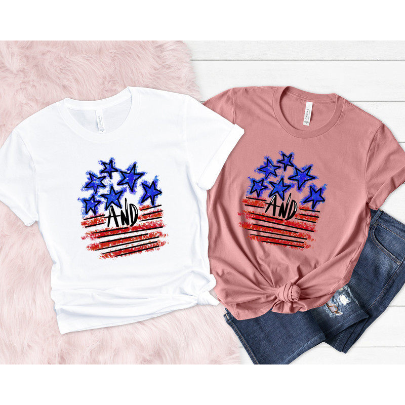 Stars and Stripes Shirt, Retro American Flag, 4th of July Shirts, Stars Peace and Stripes Retro, American Flag Shirt, 4th of July, Merica - 1.jpg