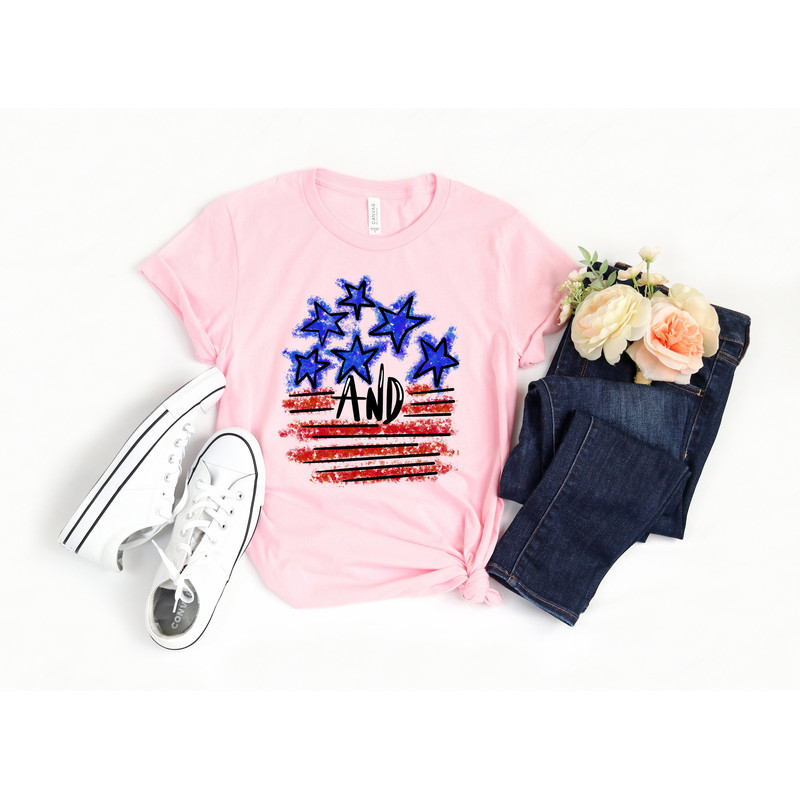 Stars and Stripes Shirt, Retro American Flag, 4th of July Shirts, Stars Peace and Stripes Retro, American Flag Shirt, 4th of July, Merica - 2.jpg