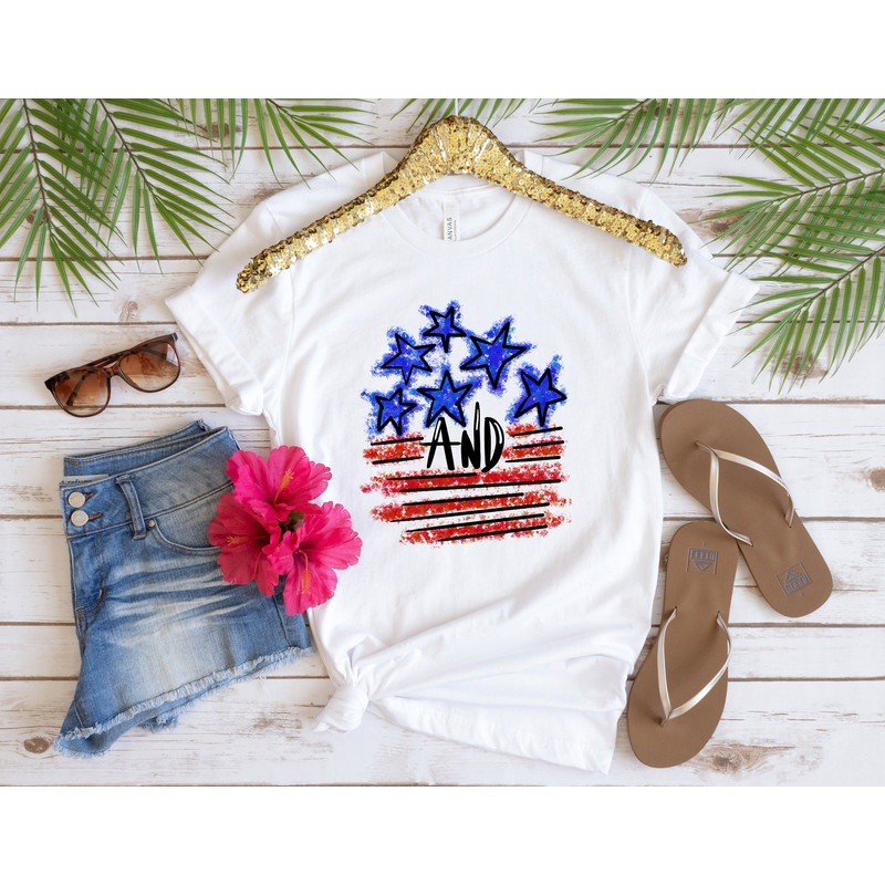 Stars and Stripes Shirt, Retro American Flag, 4th of July Shirts, Stars Peace and Stripes Retro, American Flag Shirt, 4th of July, Merica - 3.jpg