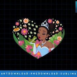 disney princess tiana heart kiss png, sublimate, digital print