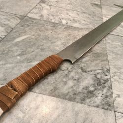 32 inch thamserku machete | hand forged hunting machete | balanced oil tempered | handmade in nepal | 5160 carbon steel