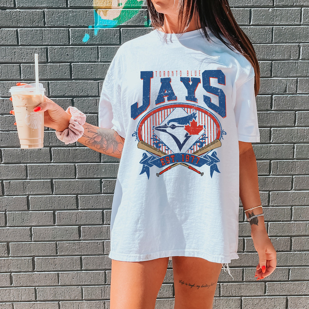 Vintage Toronto Blue Jays Sweatshirt, Toronto Baseball Shirt, Toronto EST 1977 Sweatshirt, Vintage Baseball Fan Shirt - Sweatshirt - Hoodie - 1.jpg