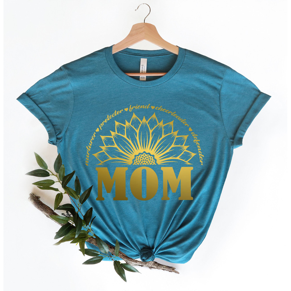 Sunflower Mom Shirt,Blessed Mama Shirt, Mom Life Shirt, Mother T-Shirt, Cute Mom Shirt, Cute Mom Gift, Mothers Day Gift, New Mom Gift - 3.jpg