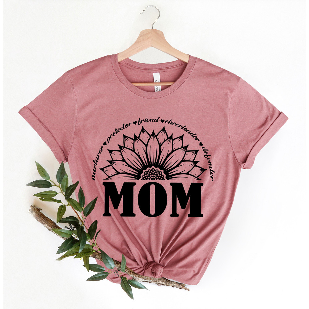 Sunflower Mom Shirt,Blessed Mama Shirt, Mom Life Shirt, Mother T-Shirt, Cute Mom Shirt, Cute Mom Gift, Mothers Day Gift, New Mom Gift - 4.jpg