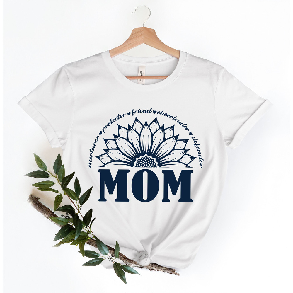 Sunflower Mom Shirt,Blessed Mama Shirt, Mom Life Shirt, Mother T-Shirt, Cute Mom Shirt, Cute Mom Gift, Mothers Day Gift, New Mom Gift - 5.jpg