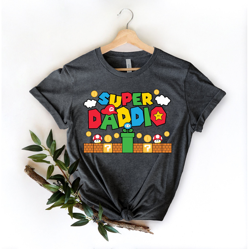 Super Daddio Game Shirt,New Dad Shirt,Dad Shirt,Daddy Shirt,Father's Day Shirt,Best Dad shirt,Gift for Dad,Super Dad Shirt,Gamer Daddy Shirt - 1.jpg