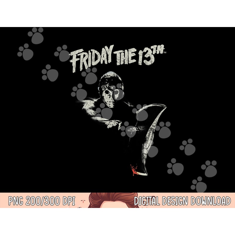 Friday The 13th Jason Ax png, sublimation .jpg