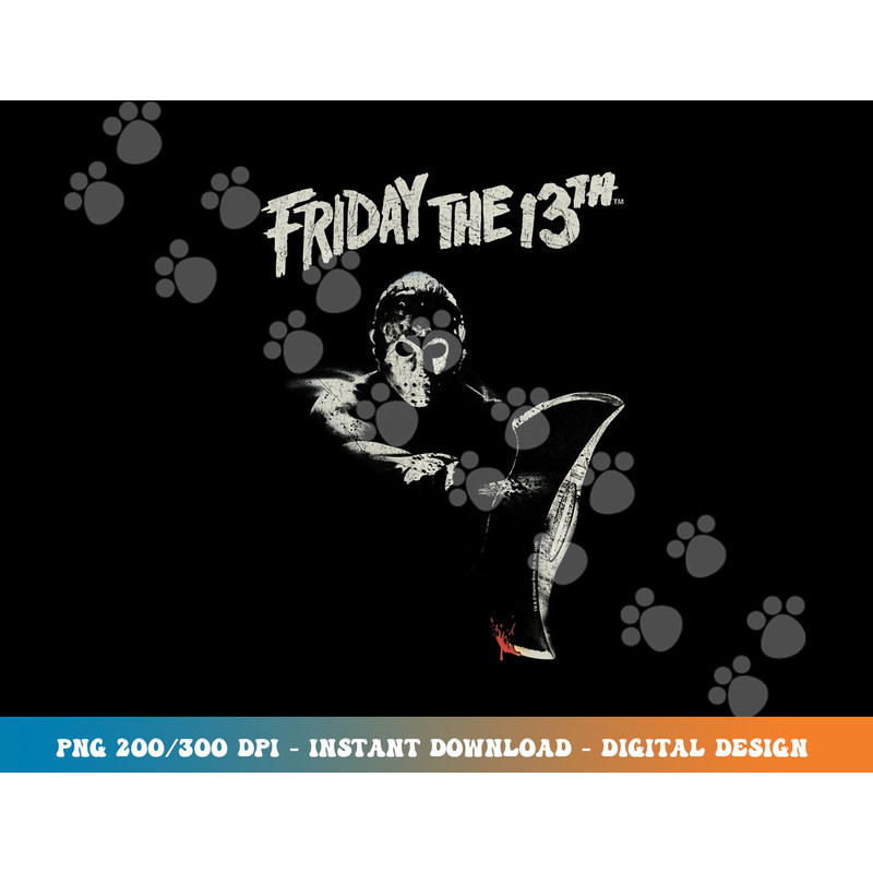 Friday The 13th Jason Ax Longsleeve T Shirt Long Sleeve png, sublimation.jpg