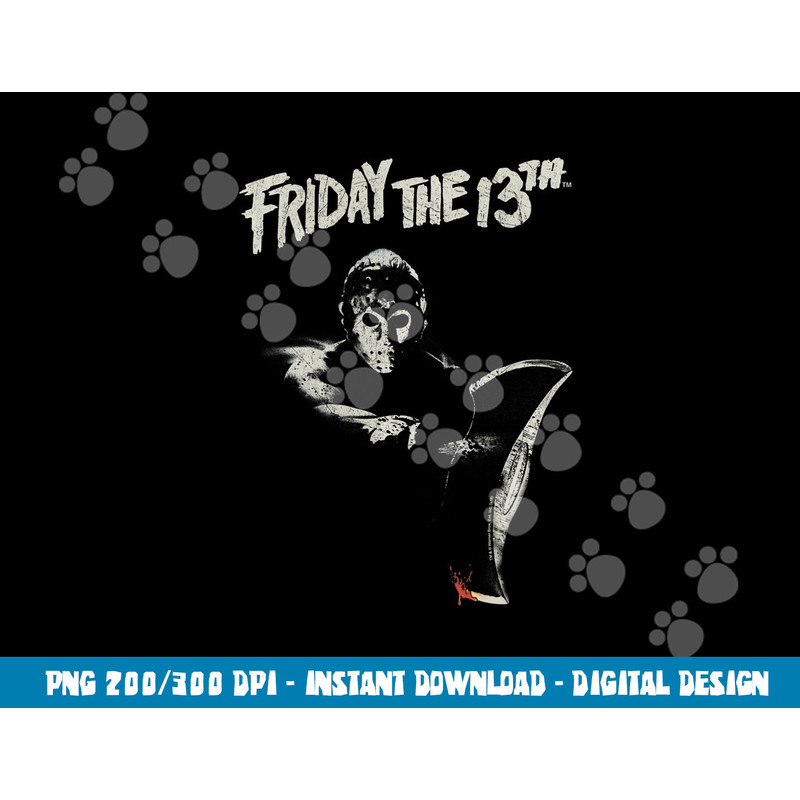 Friday The 13th Jason Ax Longsleeve T Shirt Long Sleeve png, sublimation .jpg