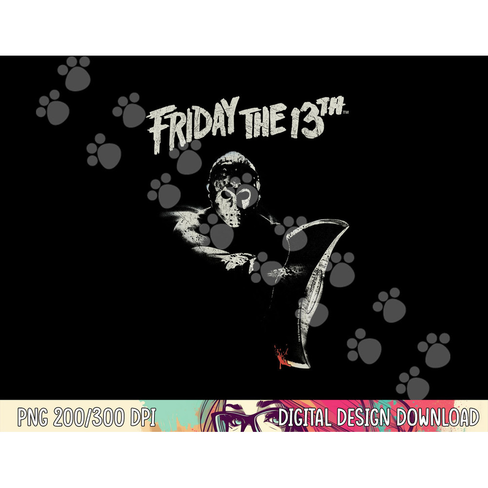 Friday The 13th Jason Ax Longsleeve T Shirt Long Sleeve png, sublimation .jpg