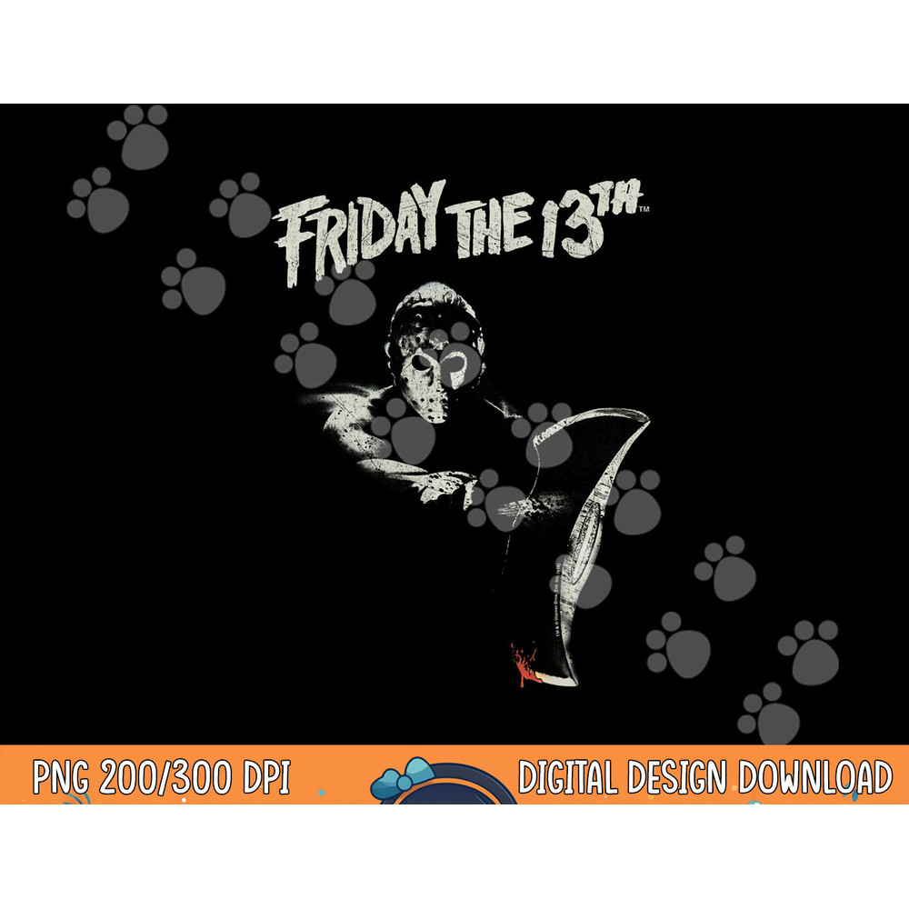 Friday The 13th Jason Ax Longsleeve T Shirt Long Sleeve  png, sublimation .jpg