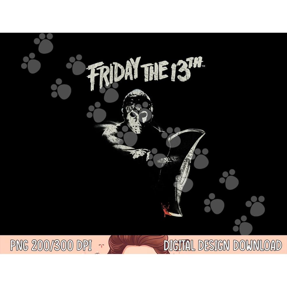Friday The 13th Jason Ax Longsleeve T Shirt Long Sleeve png, sublimation .jpg