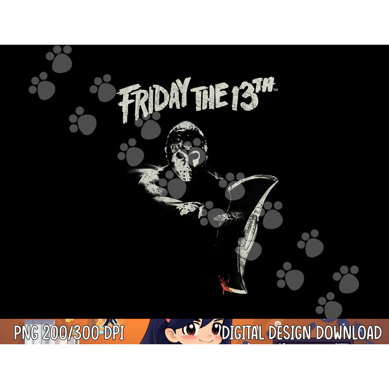 Friday The 13th Jason Ax Longsleeve T Shirt Long Sleeve png, sublimation .jpg