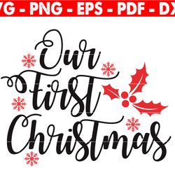 my first christmas svg,1st christmas svg,1st christmas cut files, christmas tree svg, christmas svg, silhouette