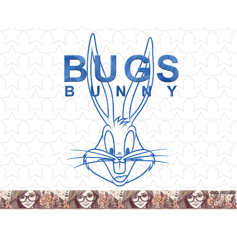 Bugs Bunny Blue png, sublimation, digital download .jpg