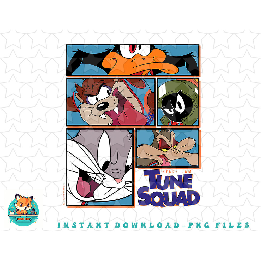 Daffy, Taz, Marvin, Bugs, Wiley Tune Squad png, sublimation, digital download.jpg