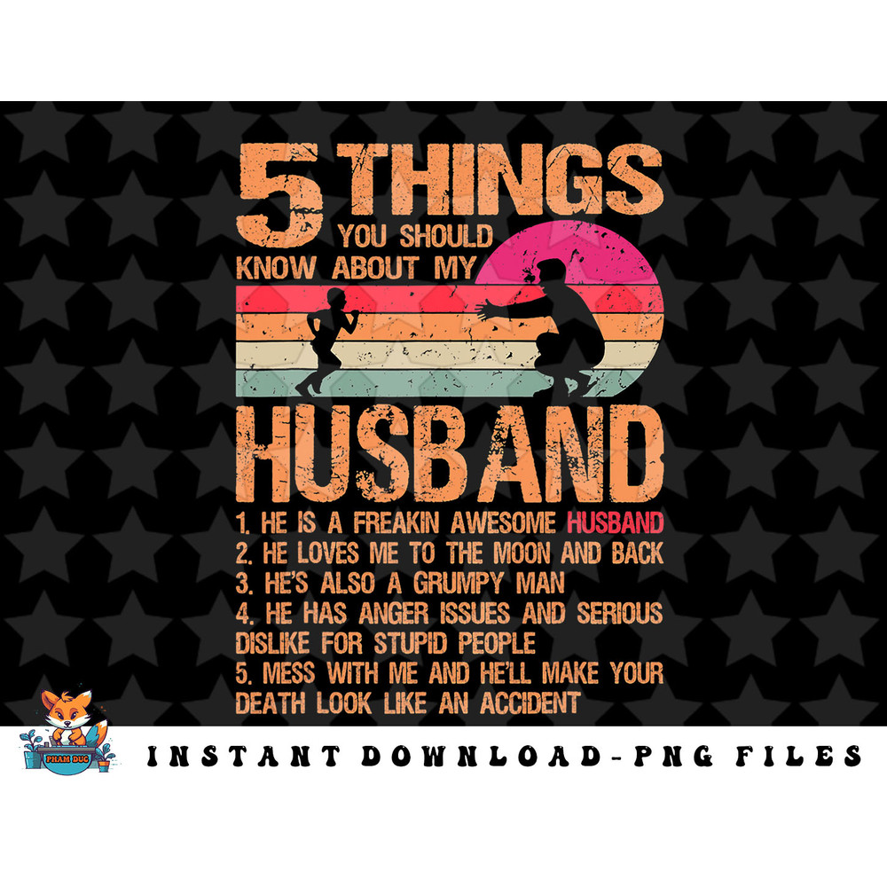 5 Things About My Husband Father Day 23 Gifts From Daughter png, sublimation, digital download.jpg