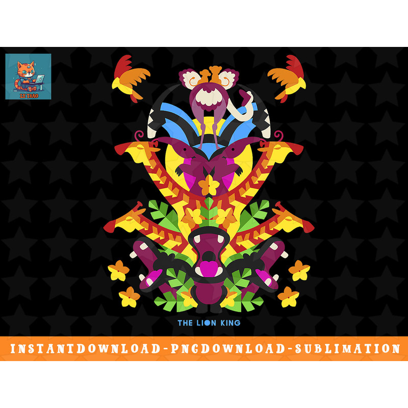 Disney Lion King Blue Animal Tower Collage Graphic T-Shirt png, sublimation, digital download.jpg
