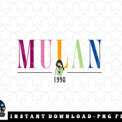 disney mulan & mushu 1998 pop text png, sublimation, digital download
