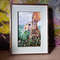 1 Small oil painting in a frame under glass - Bunny  5.9 - 3.9 in..jpg