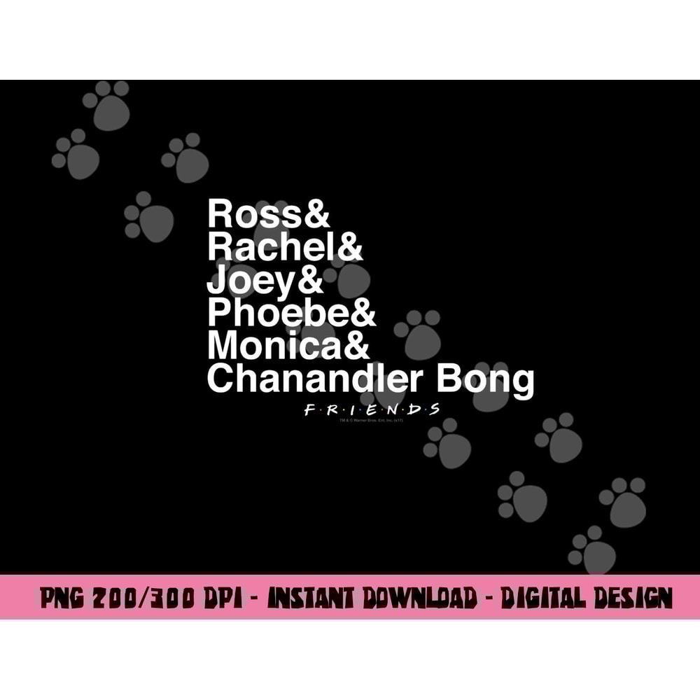 Friends Chanandler Bong Longsleeve T Shirt Long Sleeve png, sublimation .jpg