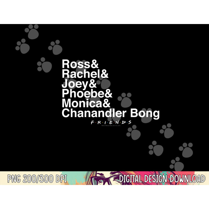 Friends Chanandler Bong Longsleeve T Shirt Long Sleeve png, sublimation .jpg