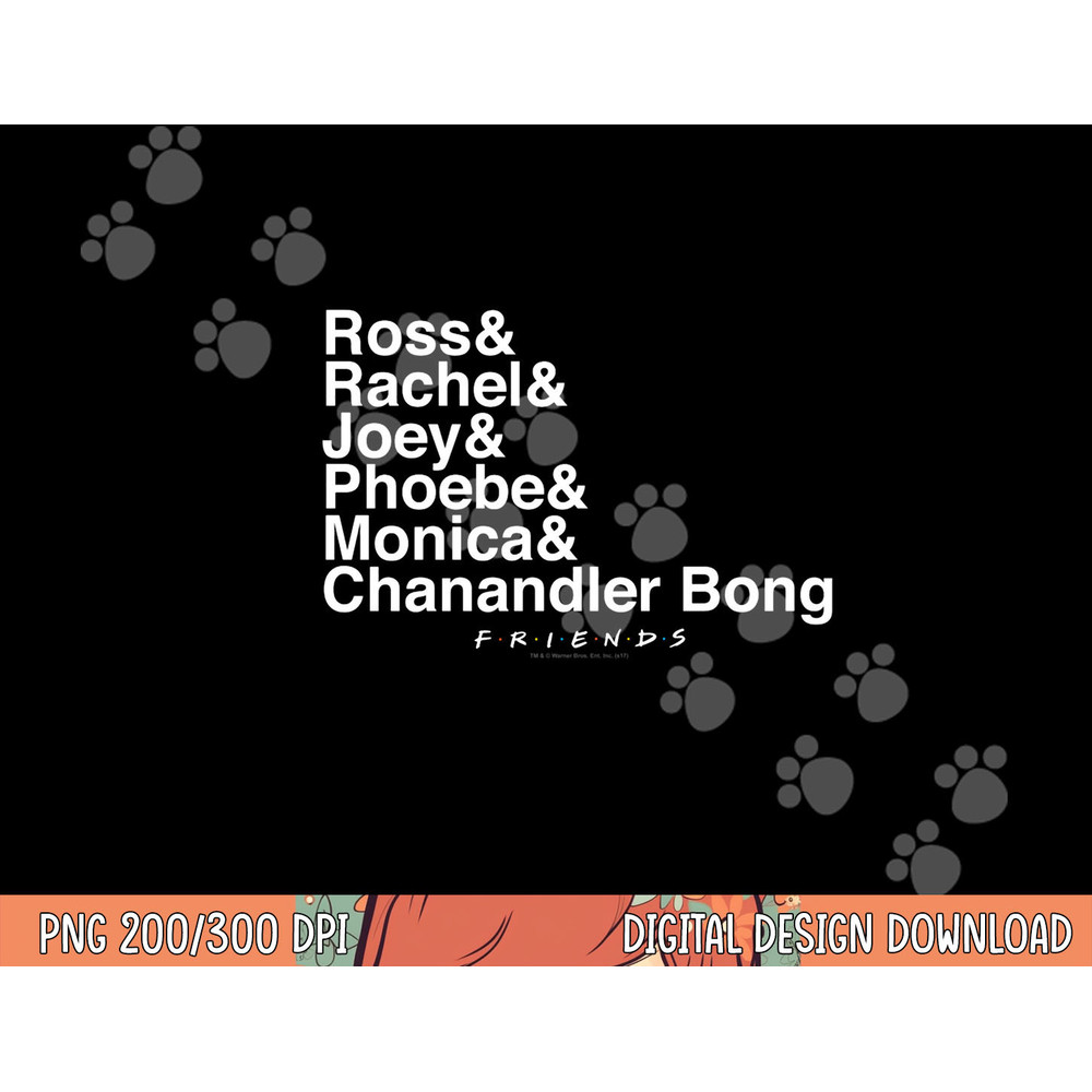 Friends Chanandler Bong Longsleeve T Shirt Long Sleeve png, sublimation .jpg