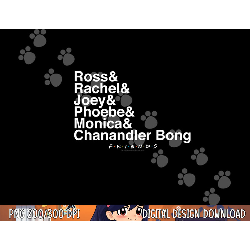 Friends Chanandler Bong Longsleeve T Shirt Long Sleeve png, sublimation .jpg