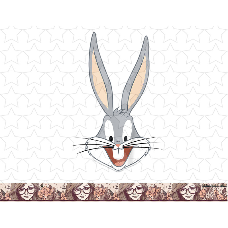 Kids Looney Tunes Bug Bunny Big Face png, sublimation, digital download .jpg
