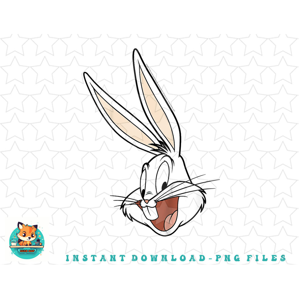 Kids Looney Tunes Bugs Bunny Big Face png, sublimation, digital download.jpg