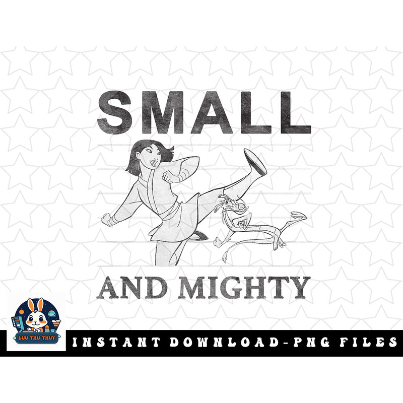Disney Mulan & Mushu Small And Mighty Warriors png, sublimation, digital download.jpg