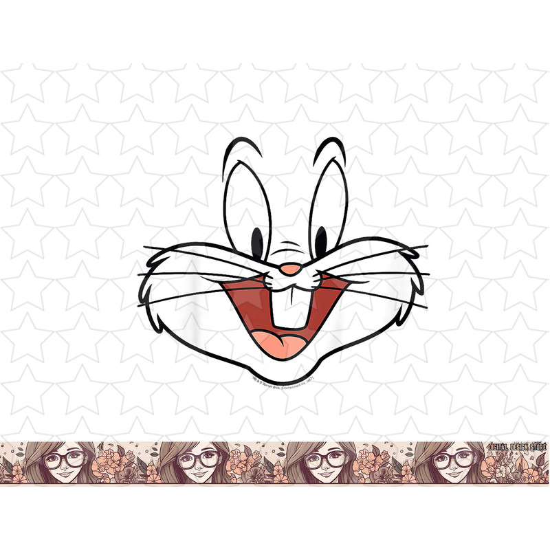 Kids Looney Tunes Bugs Bunny Face png, sublimation, digital download .jpg