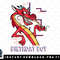 Disney Mulan 5th Birthday Boy Mushu Portrait png, sublimation, digital download.jpg