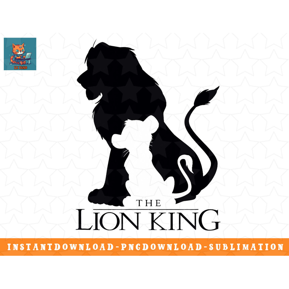 Disney Lion King Classic Simba Silhouette png, sublimation, digital download.jpg