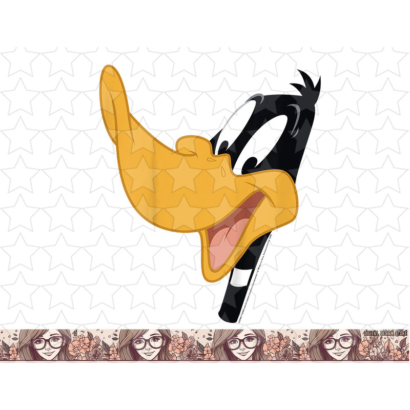 Kids Looney Tunes Daffy Duck Big Face png, sublimation, digital download .jpg