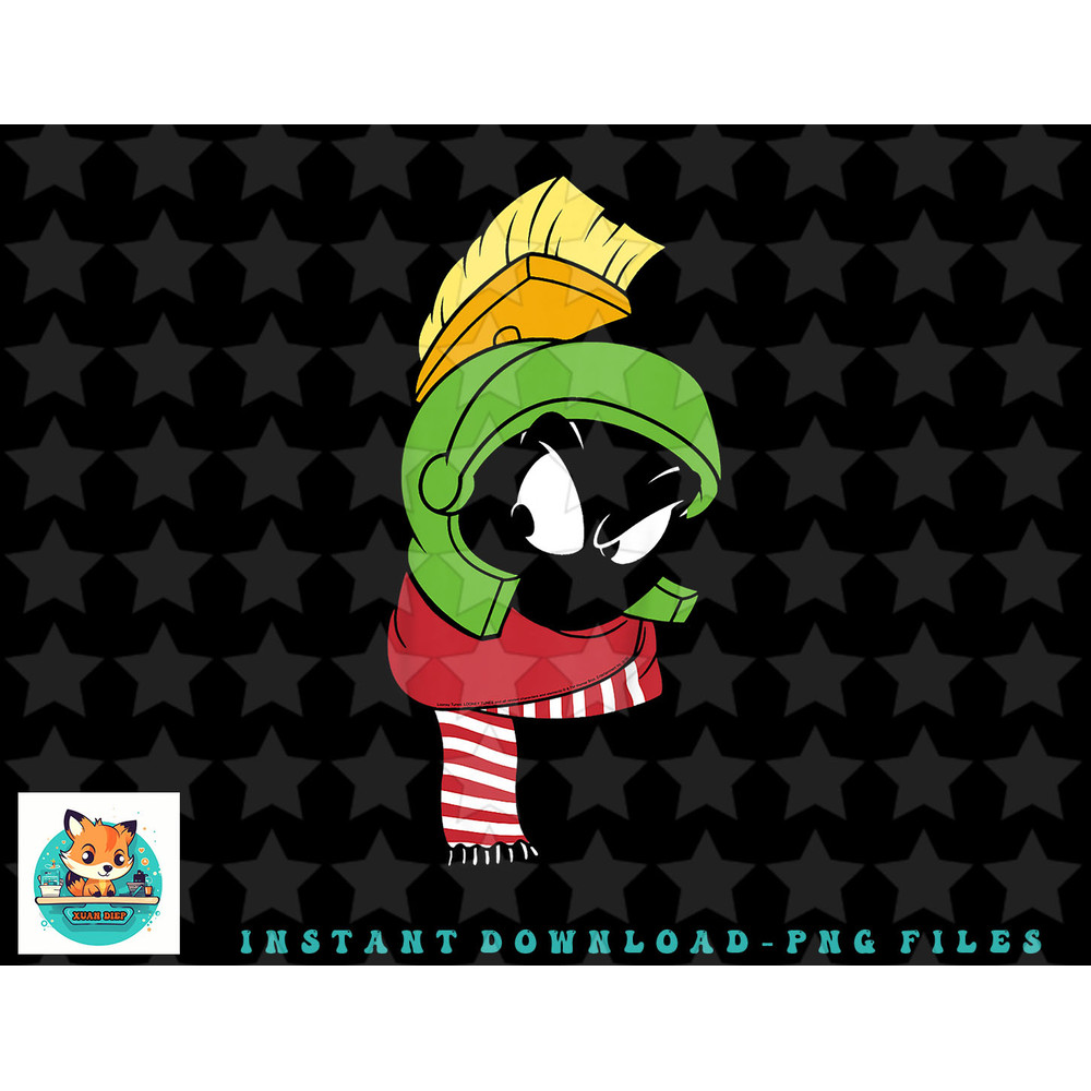 Kids Looney Tunes Christmas Marvin The Martian Winter Wear png, sublimation, digital download.jpg