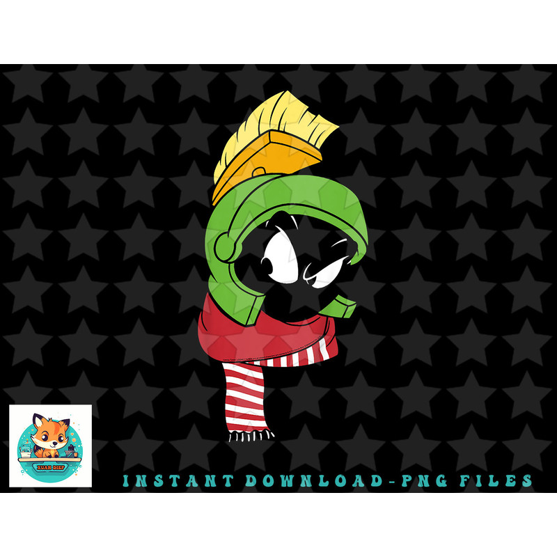 Kids Looney Tunes Christmas Marvin The Martian Winter Wear png, sublimation, digital download.jpg