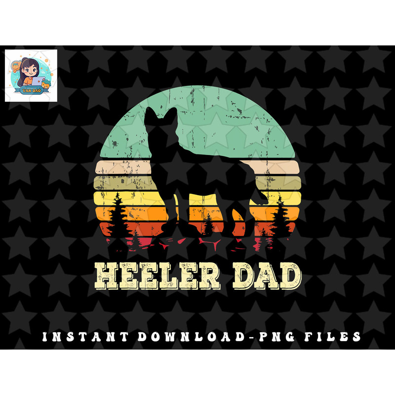 Australian Cattle Dog Red Blue Pet Heeler Dad Cute Mens Gift png, sublimation, digital download.jpg