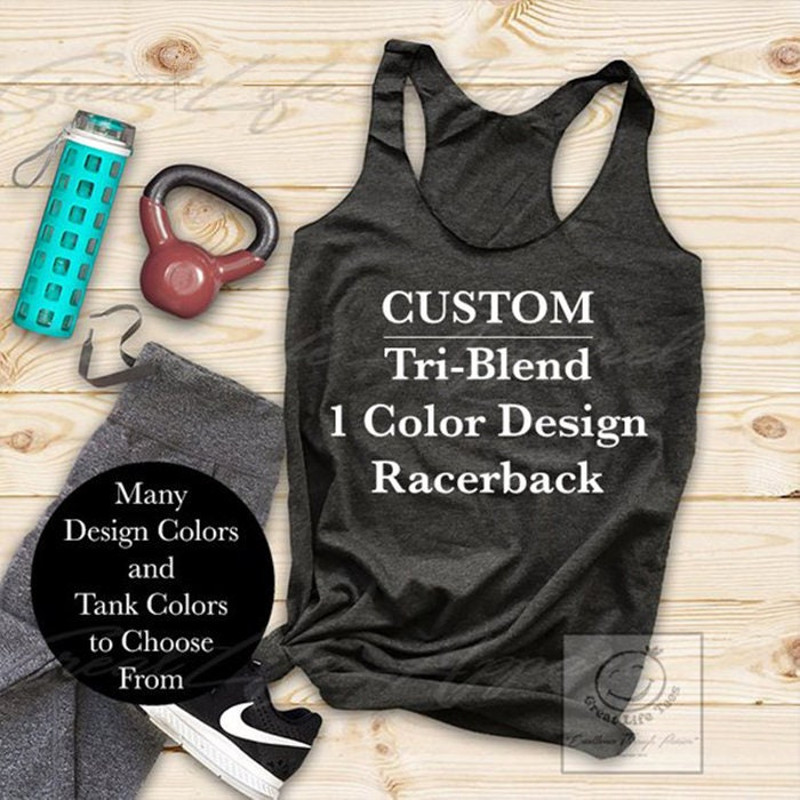 Custom Shirt, Custom Tank Top, Choose Your Text, Unisex, Sweaters, V-necks, Tops, Personalized T-shirt, Custom Text Tank - 1.jpg