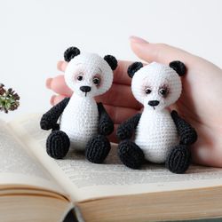 Panda Knitted Toy Amigurumi Bear