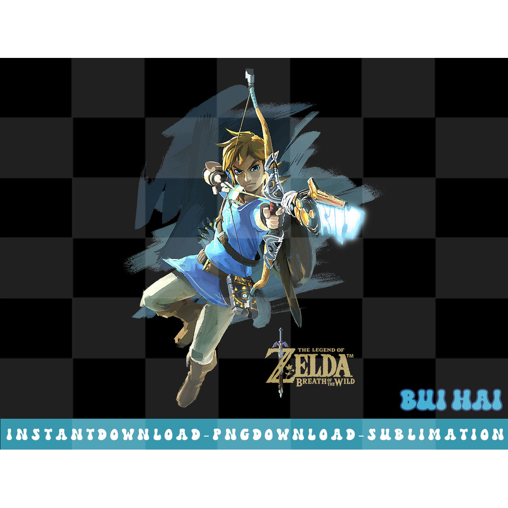 Legend Of Zelda Breath Of The Wild Link Archer Jump Shot C1 png, sublimate, digital download.jpg