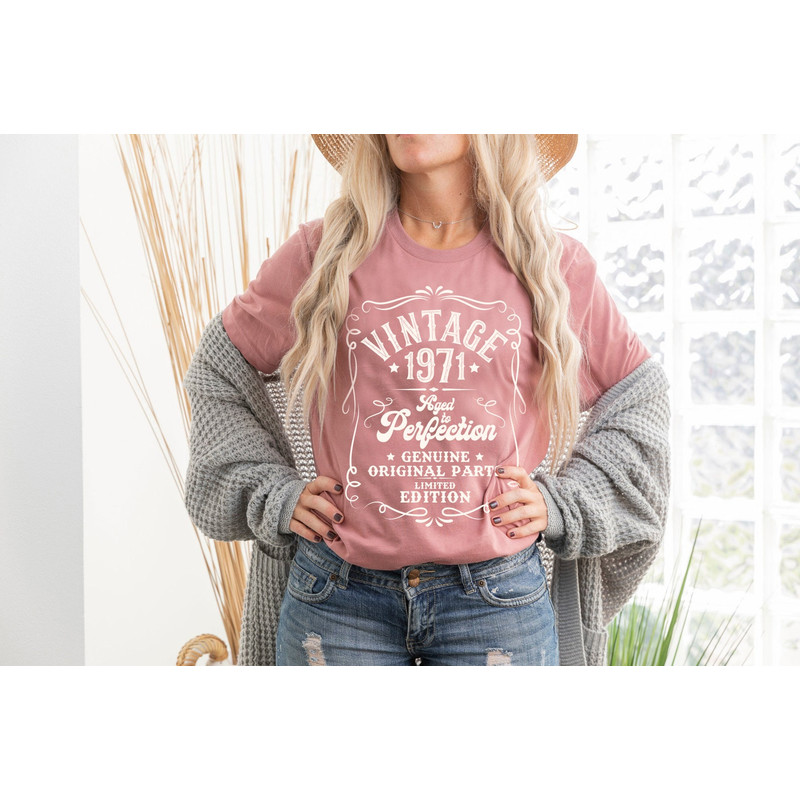 50th Birthday Shirt, Vintage 1971, Well Aged, Limited Edition, Original Parts, Birthday Gift - 5.jpg