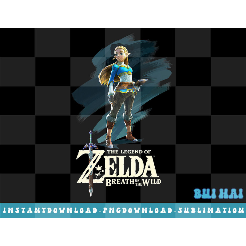 Legend of Zelda Breath of the Wild Princess Graphic T-Shirt png, sublimate, digital download.jpg