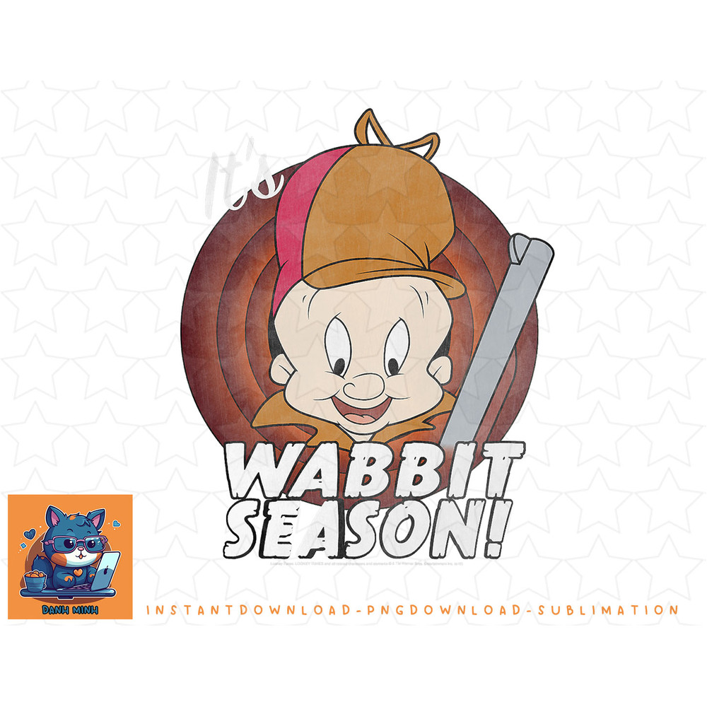 Kids Looney Tunes Elmer Fudd Its Wabbit Season png, sublimation, digital download.jpg