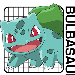pokemon - bulbasaur stats t-shirt