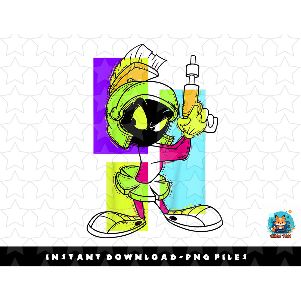 Kids Looney Tunes Marvin The Martian Pop Art png, sublimation, digital download.jpg