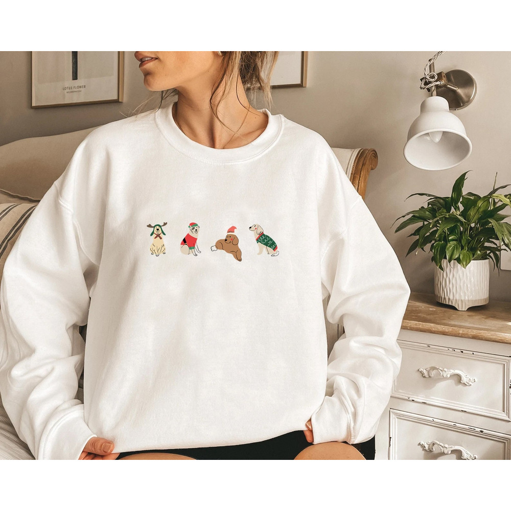 Christmas Dogs Sweatshirt, Dog Mom Shirt, Christmas Dogs Sweatshirt, Dogs Sweatshirt, Puppies Shirt, Christmas Sweatshirt, Christmas Shirt - 3.jpg