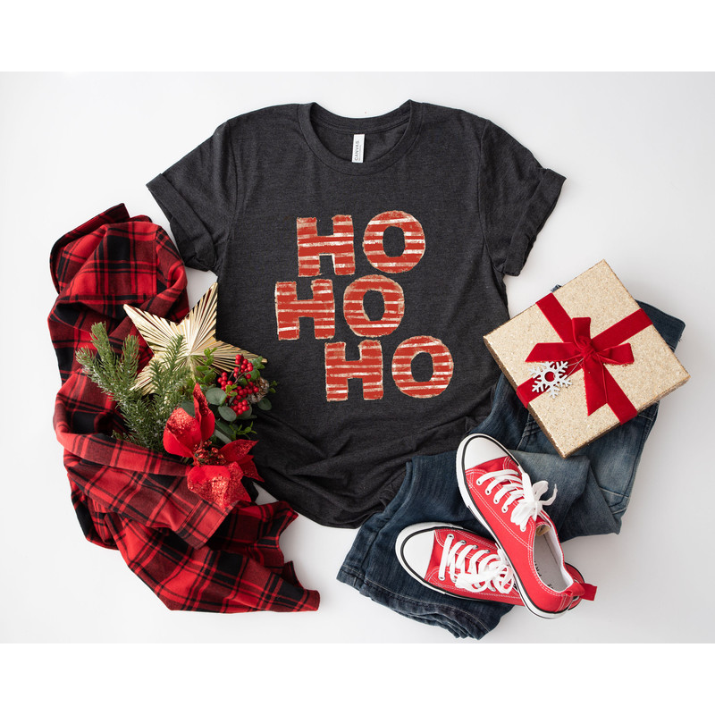 Christmas Ho Ho Ho Shirt, Christmas Women Shirt, Christmas Graphic Tee, Retro Christmas, Xmas Shirt, Santa Ho Ho Ho T shirt - 2.jpg