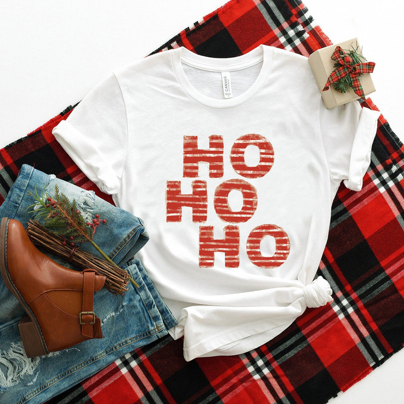 Christmas Ho Ho Ho Shirt, Christmas Women Shirt, Christmas Graphic Tee, Retro Christmas, Xmas Shirt, Santa Ho Ho Ho T shirt - 3.jpg