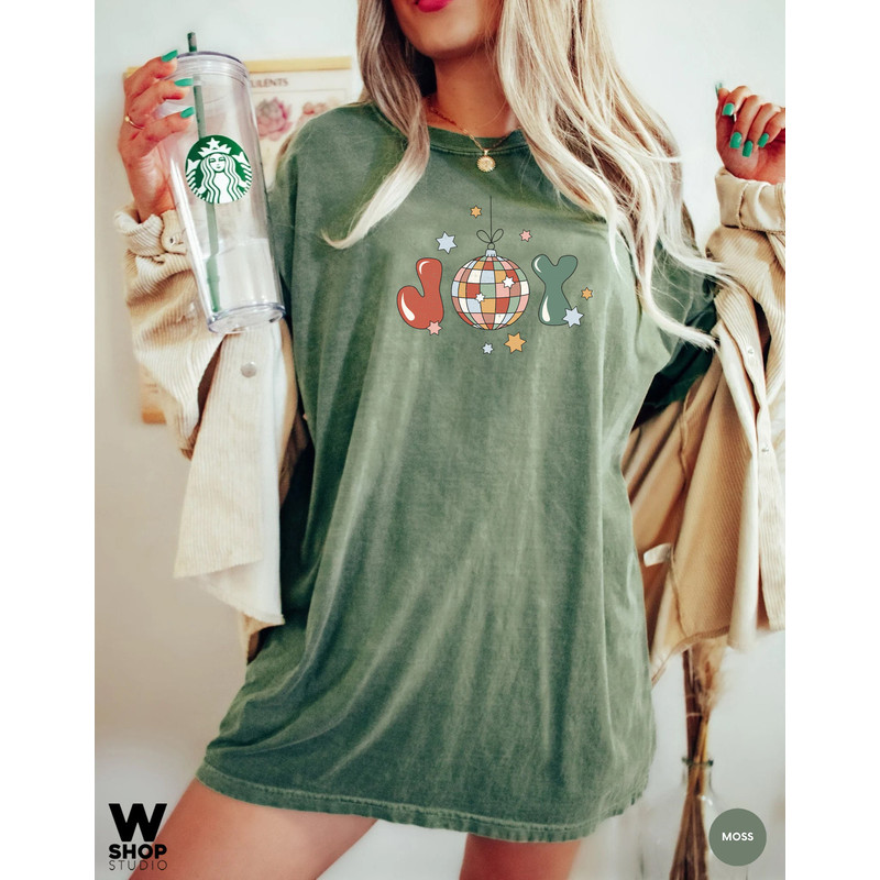 Christmas Joy T shirt, Retro Cute Christmas T-shirt, Vintage Christmas Shirt, Merry Christmas Tee, Xmas shirt - 2.jpg